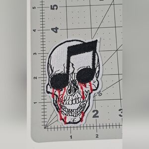 Skull Iron On Patch Embroidered Applique Patches Sew on